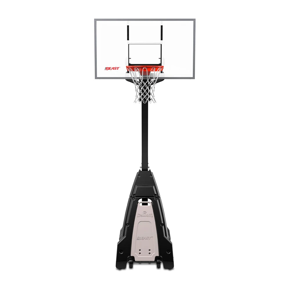 The Beast - 60 Inch Glass Portable Basketball Hoop